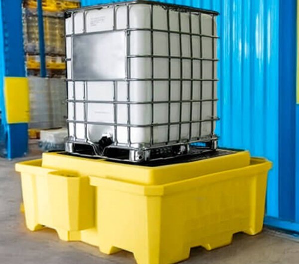 tarima antiderrame para contenedor IBC